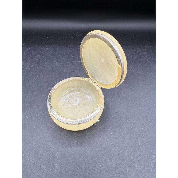 Yellow Alabaster Himark Giftware Italy Hinged Rose Floral Trinket Box - Picture 4 of 8